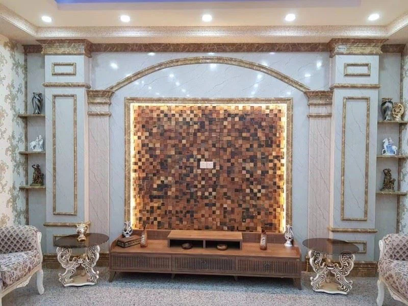 Interior house wall decoration UV marble sheet