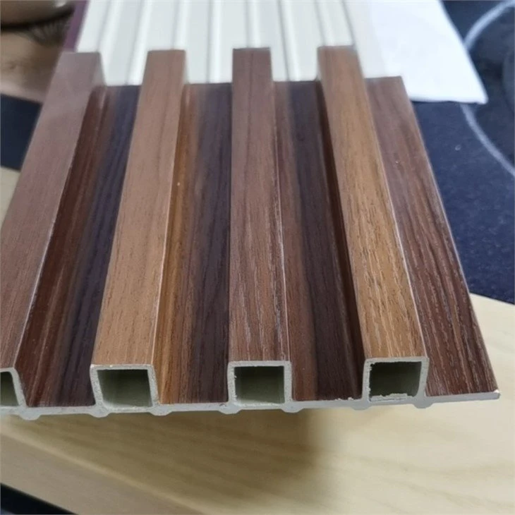 Wood color WPC wall panel -