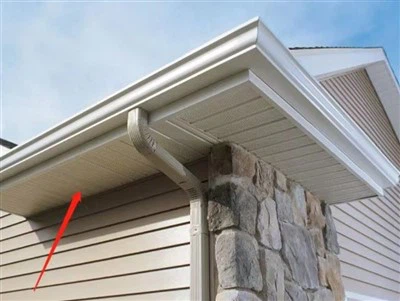 Zunanji PVC strop in stenska plošča